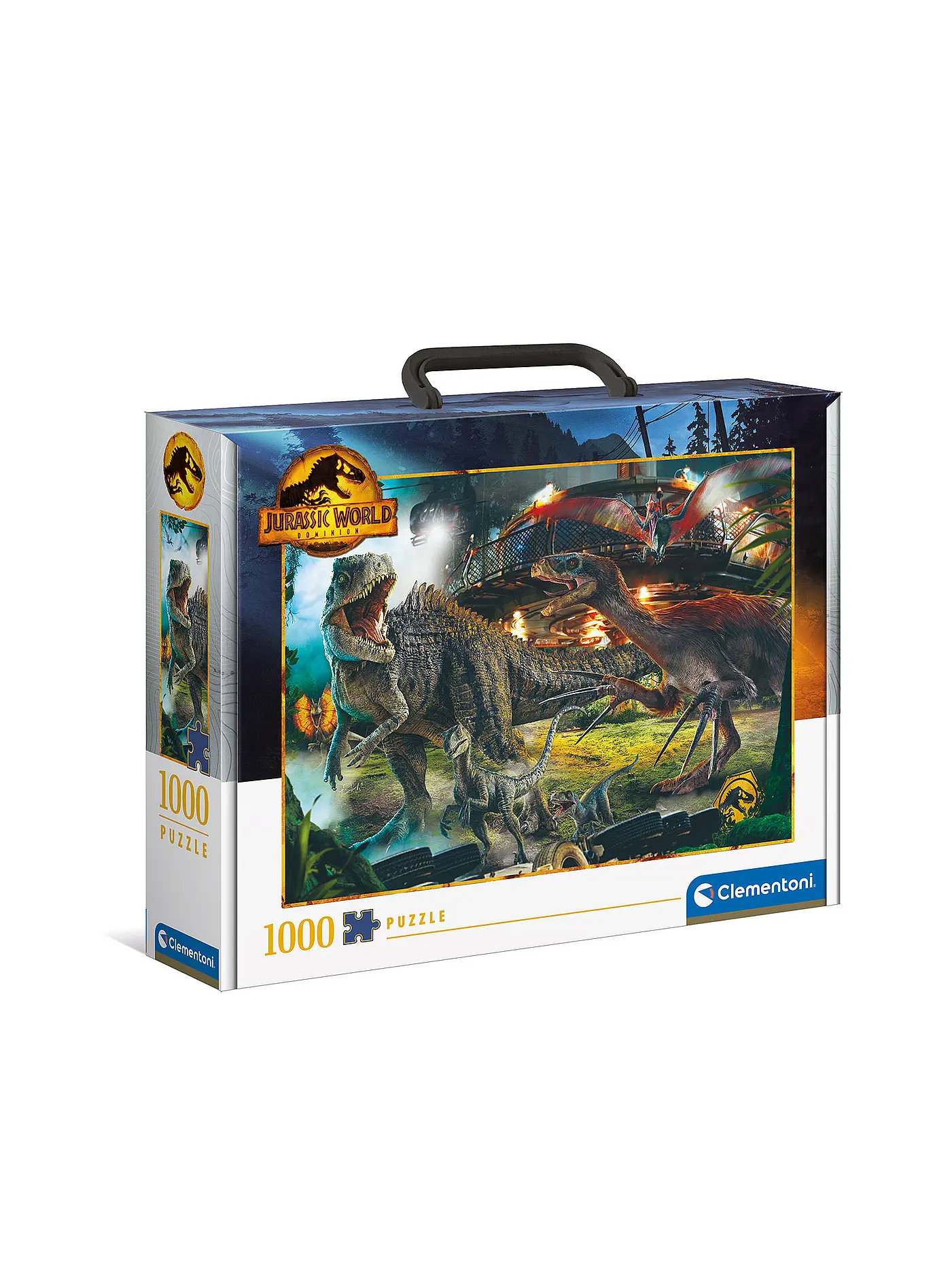 CLEMENTONI | Puzzle Brief Case - Jurassic World 1000 Teile | 